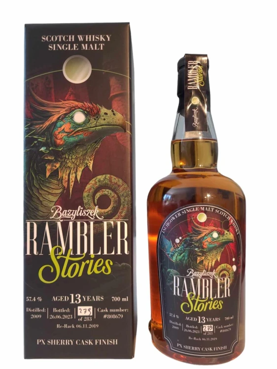 Bazyliszek - Inchgower  13yo Rambler Stories: Legendy Polskie.  Single Malt Scotch Whisky 57,4%